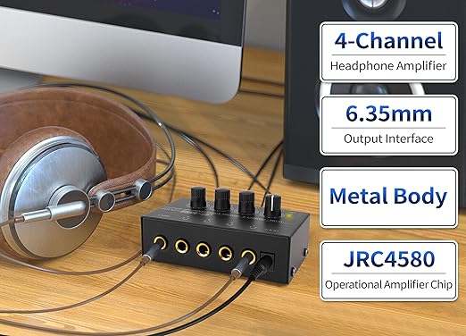 HA400 Headphone 4 Channel Amplifier